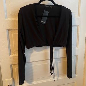 Nasty girl new with tags tie up crop top